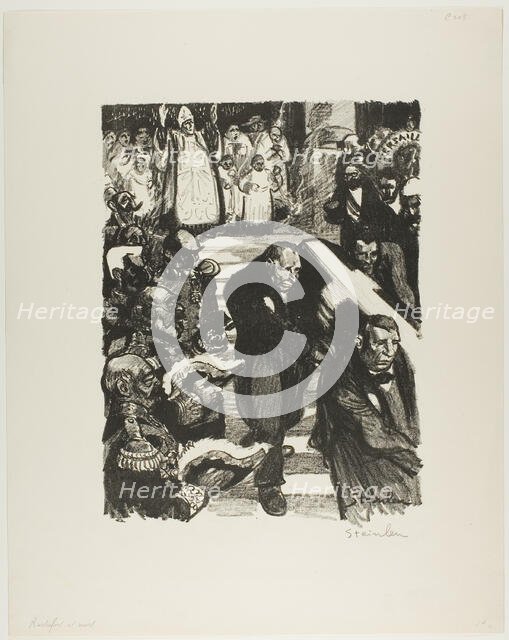 Rochefort is dying! Rochefort is dead!, June 1898. Creator: Theophile Alexandre Steinlen.