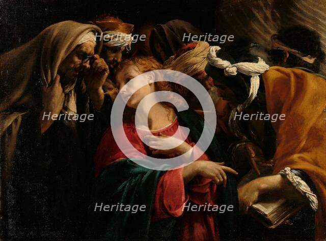 Christ among the Doctors, c.1609. Creator: Orazio Borgianni.