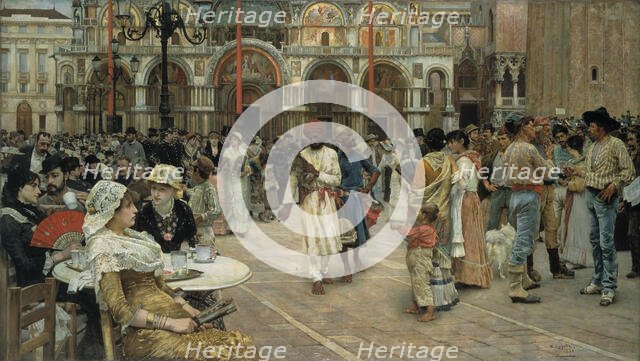 The Piazza of Saint Mark's, Venice, 1883. Creator: William Logsdail.