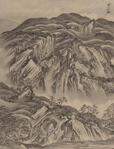 Rocky Landscape, ca. 1887. Creator: Kawanabe Kyosai.