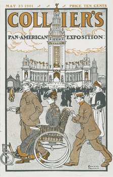 Collier's, Pan-American Exposition, May 25, 1901, Price Ten Cents, c1901. Creator: Edward Penfield.