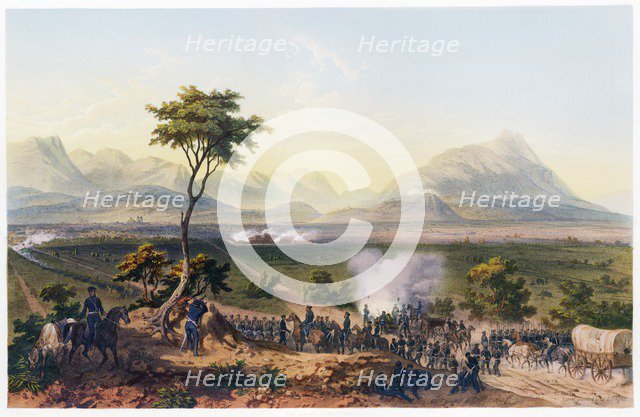 Capture of Monterey, pub. 1851. Creator: Carl Nebel (1805 - 1855).