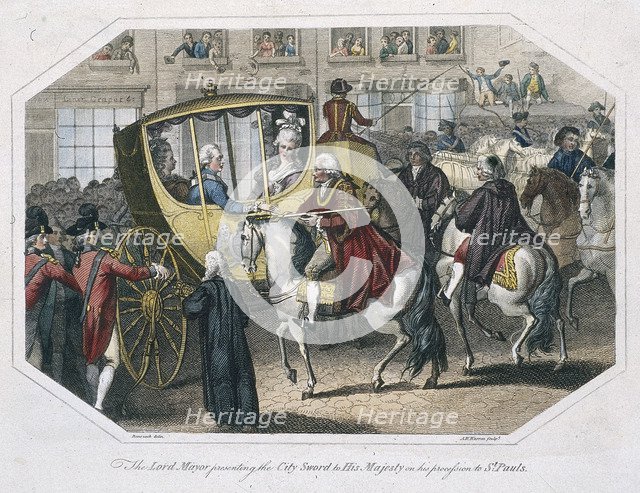 Temple Bar, London, 1804. Artist: AW Warren