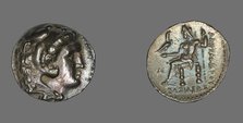 Tetradrachm (Coin) Portraying Alexander the Great as Herakles, 336-323 BCE. Creator: Unknown.