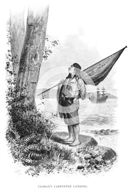 'Tasman's Carpenter Landing', 1644 (1886). Artist: Unknown