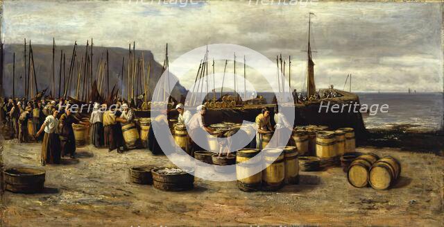 The Herring Harvest, c1873. Creator: Archibald David Reid.