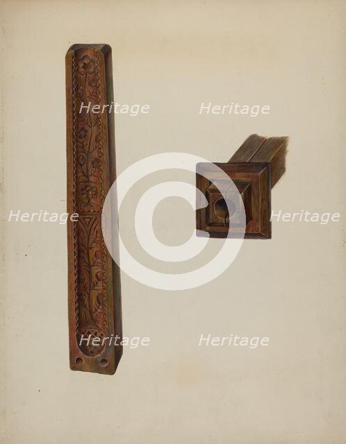 Candle Mold, c. 1939. Creator: Walter Hochstrasser.