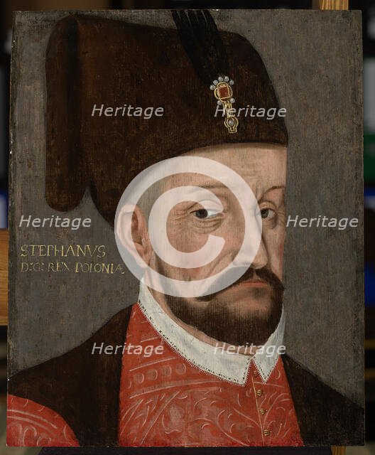 Portrait of Stephen Báthory (1533-1586) as the Prince of Transylvania, c1580. Creator: Unknown.