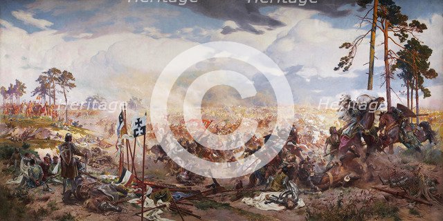 The Battle of Grunwald, 1910. Artist: Popiel, Tadeusz (1863-1913)