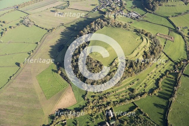 Cadbury Castle, multivallate hillfort, Somerset, 2017. Creator: Damian Grady.
