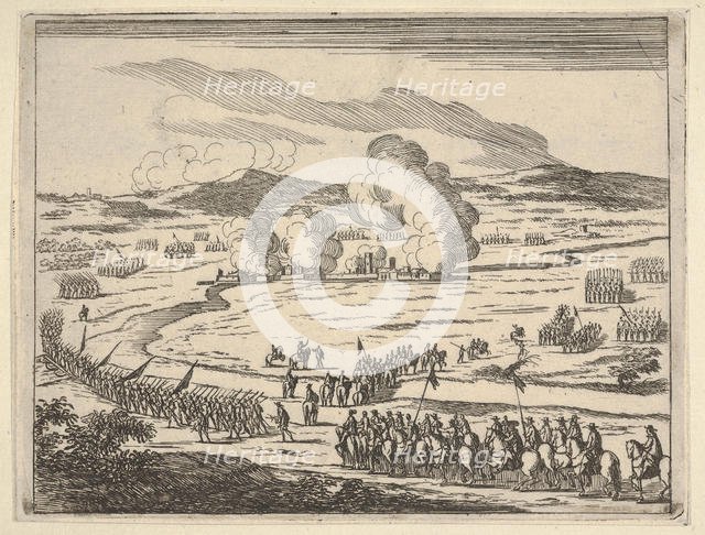 The Siege of Alessandria Begins, from L'Idea di un Principe ed Eroe Cristiano in Francesco..., 1659. Creator: Bartolomeo Fenice.