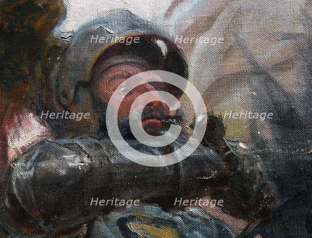 The Battle of Grunwald (Detail), 1910. Artist: Popiel, Tadeusz (1863-1913)