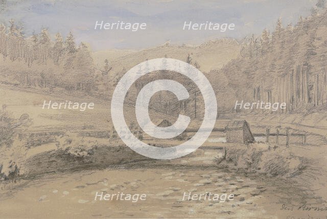 The Kirnitzsch Valley near Schandau, 1873. Creator: Eugen Friedrich Peipers.