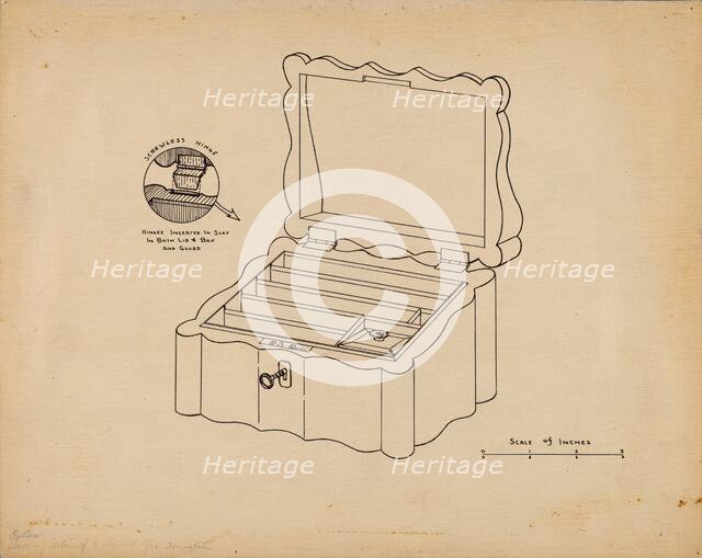 Game Box (For Poker Chips), c. 1939. Creator: Francis Law Durand.