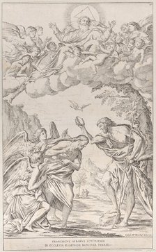 Plate 8: the Baptism of Christ, 1678. Creator: Giuseppe Maria Mitelli.