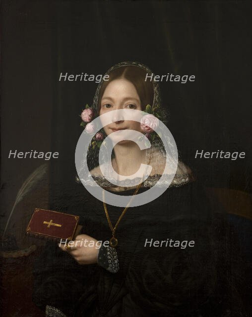 Portrait of a Woman, 1842. Creator: Jan Jozef Sikorski.