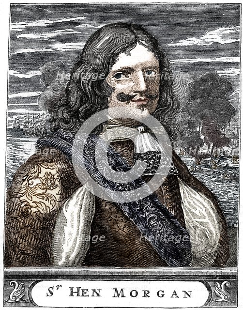 Captain Morgan, 17th century buccaneer, c1880.  Artist: Unknown.