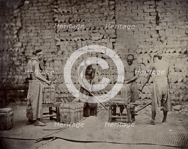 Packaging of slab tea, end of 19th century. Creator: Nikolai Apollonovich Charushin.