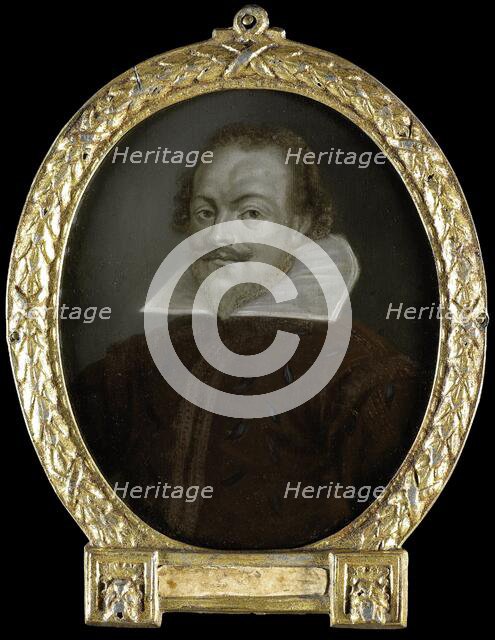 Portrait of Florentius Schoonhoven, Poet in Latin, Burgomaster of Gouda, 1700-1732. Creator: Arnoud van Halen.