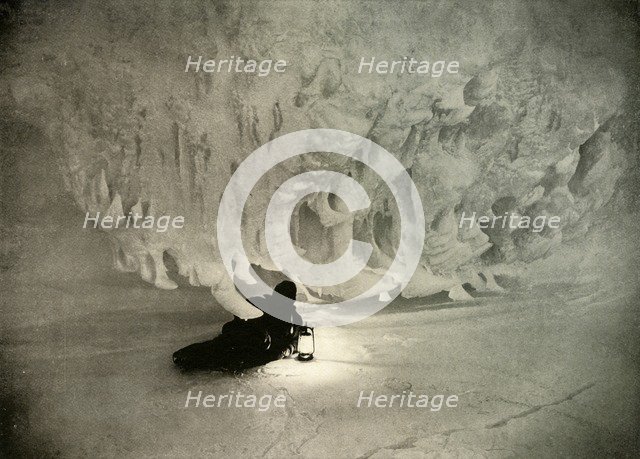 'An Ice Cave in the Winter', c1908, (1909).  Artist: Unknown.