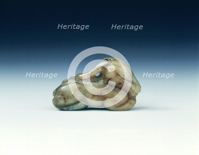 Jade mythical animal, Ming dynasty, China, 1368-1644. Artist: Unknown