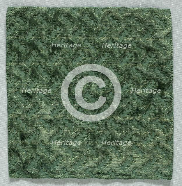 Velvet Fragment, late 1500s - early 1600s. Creator: Unknown.