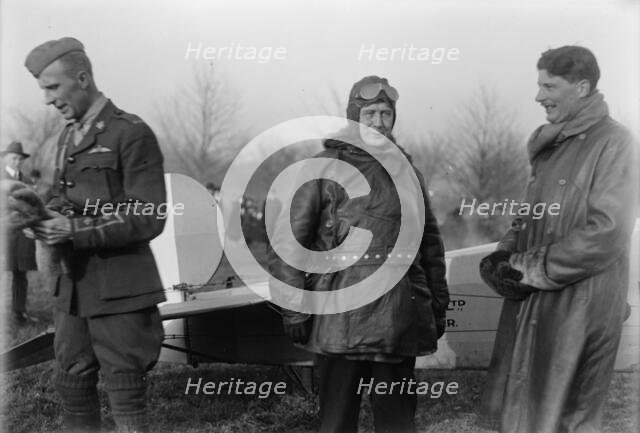 Allied Aircraft - Demonstration At Polo Grounds; Col. Charles E. Lee, British Aviator..., 1917. Creator: Harris & Ewing.
