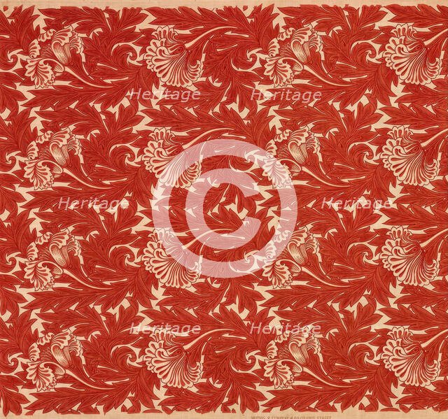 Furning Fabric; "Marigold", about 1875. Creator: William Morris.