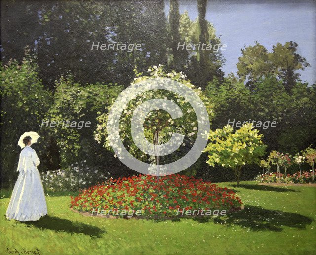 'Lady in the Garden', 1867. Artist: Claude Monet