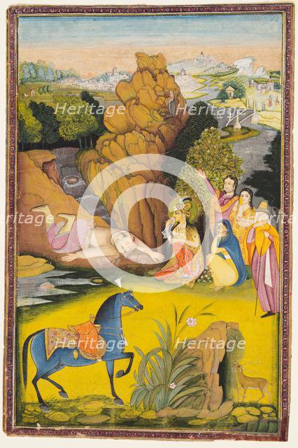 Shirin and Farhad, c. 1810. Creator: Amar Das Bhatti (Indian, active 1800s), attributed to ; Dana Bhatti (Indian, active 1800s).