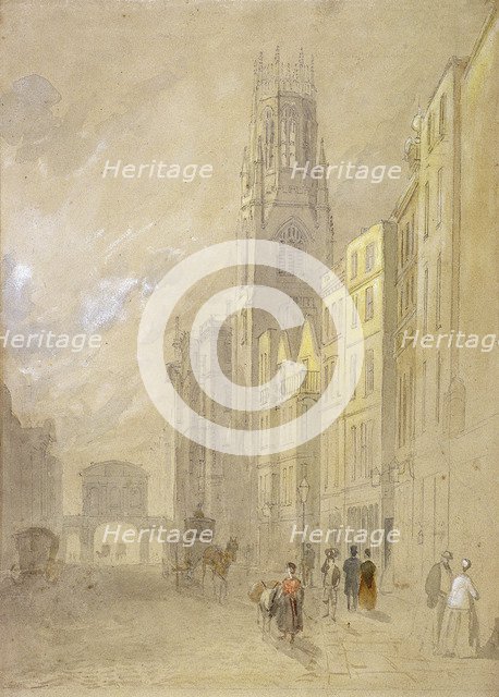Fleet Street, London, 1850. Artist: Anon