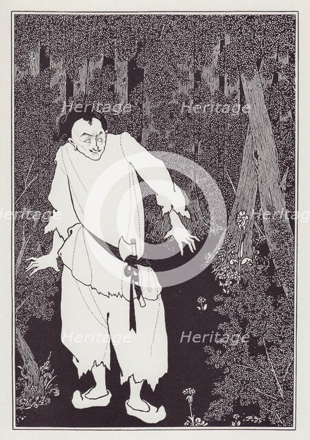 Ali Baba in the Wood, 1897. Creator: Aubrey Beardsley.