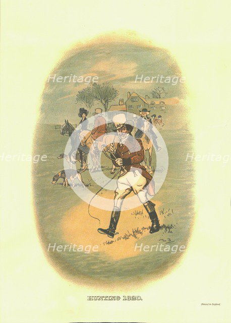 'Hunting, 1820', c1910. Creator: Tom Browne.
