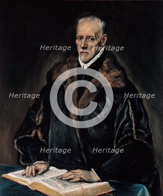 Portrait of Dr. Francisco de Pisa. Artist: El Greco, Dominico (1541-1614)