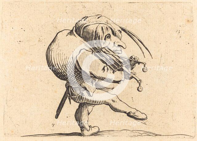 Man Scraping a Grill, c. 1622. Creator: Jacques Callot.