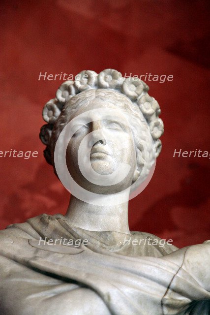 Statue of Polyhymnia, Muse of Sacred Song, Oratory, and Singing. Artist: Unknown