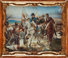 Napoleon at the Battle of Friedland. Artist: Vernet, Claude Joseph (1714-1789)