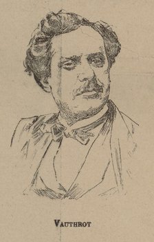 Eugène François Vauthrot (1825-1871) Portrait from the Program to Oper Tannhäuser by Richard Wagner.
