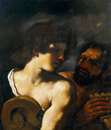 Marsyas and Apollo. Creator: Guercino (1591-1666).