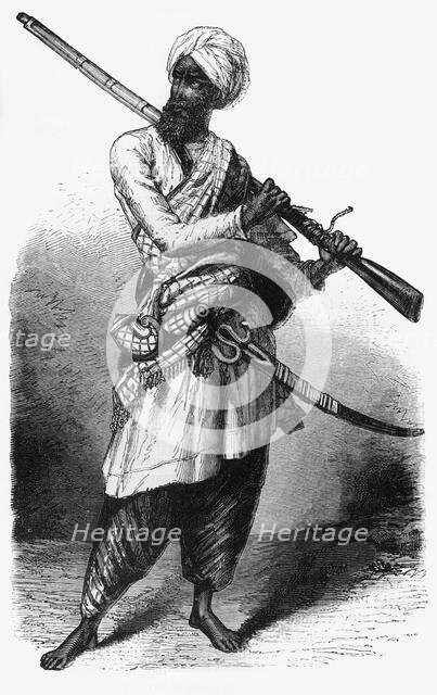 'A Sikh Soldier', c1891. Creator: James Grant.