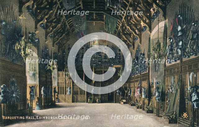 'Banqueting Hall, Edinburgh Castle', c1930. Artist: Unknown.