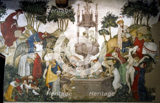 The Fountain of Youth, c.1420. Creator: Master of Manta (Maestro del Castello della Manta) (active 1420s).