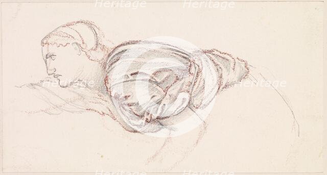 The Wine of Circe - Study for the Upper Part of Circe, 1866-69. Creator: Sir Edward Coley Burne-Jones.