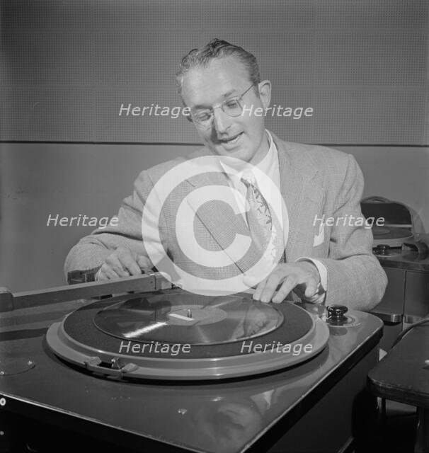 Portrait of Tommy Dorsey, WMCA, New York, N.Y., ca. Oct. 1947. Creator: William Paul Gottlieb.