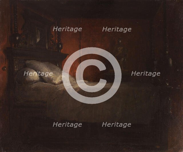 La chambre de Victor Hugo avenue d'Eylau, 1885. Creator: Desire Francois Laugee.