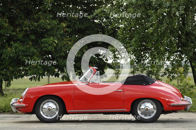 1960 Porsche 356B 1600 Cabriolet Artist: Unknown.