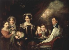 C.J. Lagercrantz, Assessor, and his Family, early 19th century. Creator: Gustaf Wilhelm Finnberg.