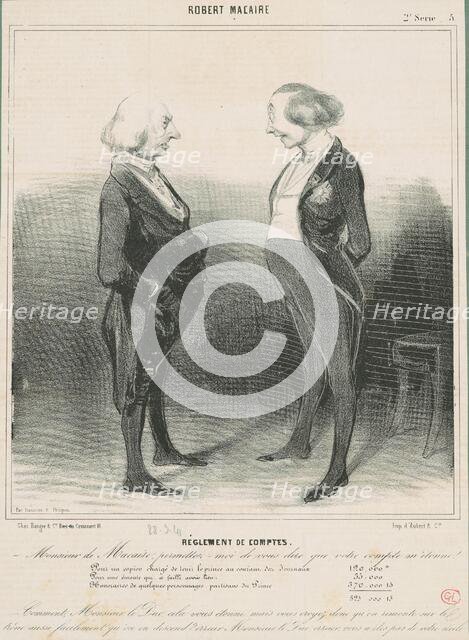 Réglement de comptes, 19th century. Creator: Honore Daumier.