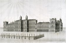 Inigo Jones's intended Whitehall Palace, London, 1749. Artist: DM Muller