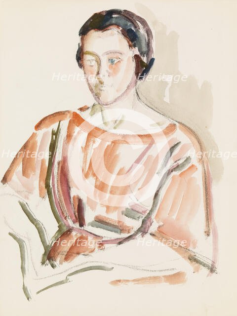Portrait sketch, c1910s. Creator: Verner Thome.